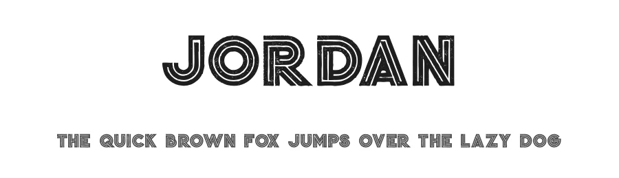 Jordan by Peter Olexa — Decorative Font