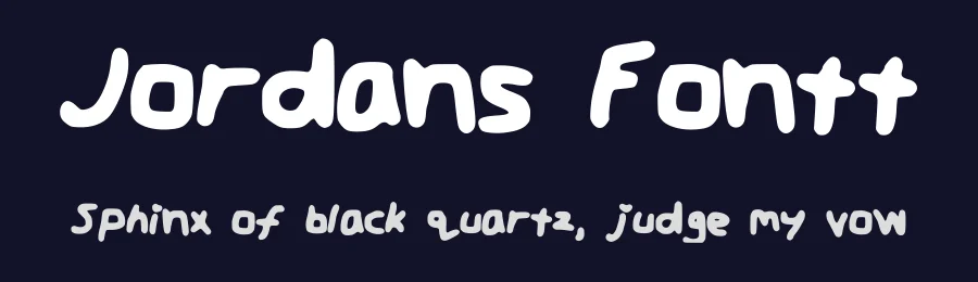 Jordans Fontt by Jordan Clifford — Script Handwritten Font — thumbnail 2