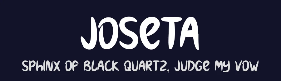 Joseta by Pandan Wangi — Script Handwritten Font — thumbnail 2