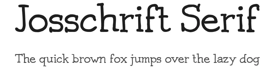 Josschrift Serif