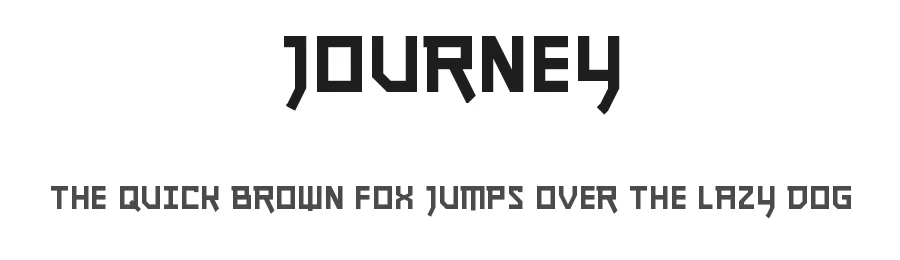Journey by Greg O'Malley β Display Font