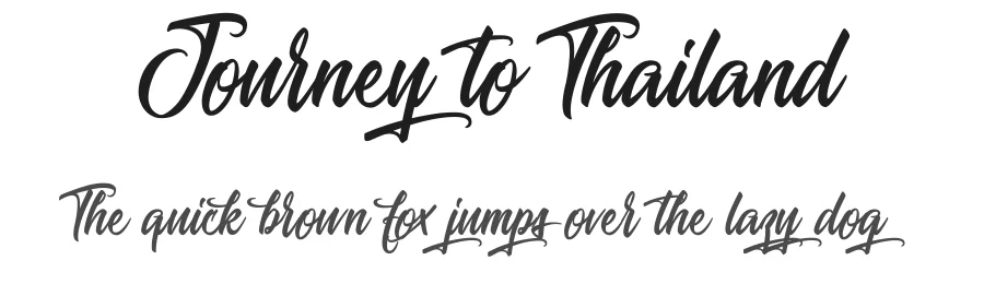 Journey to Thailand