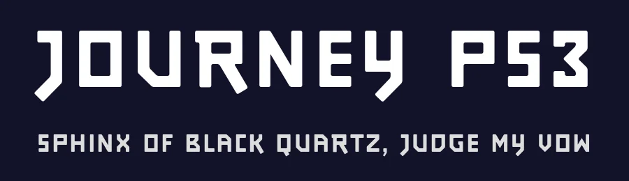 Journey PS3 by Hauke Petersen — Display Font — thumbnail 2