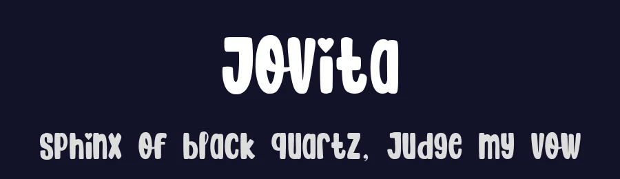 Jovita by Kurnia Setyadi — Decorative Font — thumbnail 2