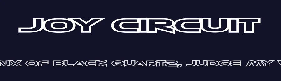 Joy Circuit by Typodermic Fonts — Display Font — thumbnail 2