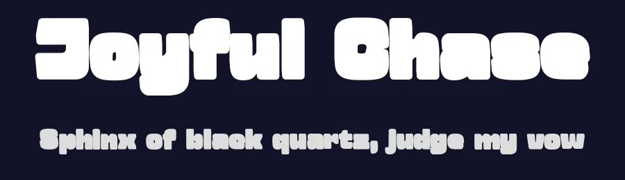 Joyful Chase by Letterhend Studio — Sans Serif Font — thumbnail 2