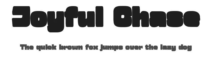 Joyful Chase by Letterhend Studio — Sans Serif Font