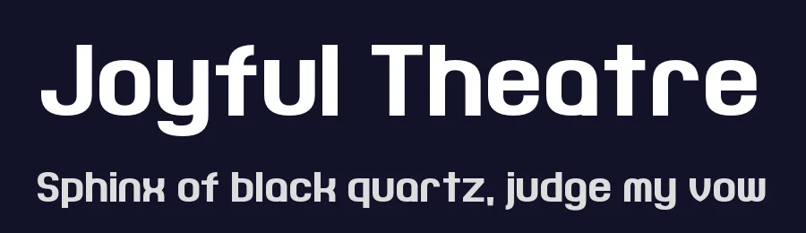 Joyful Theatre by Chequered Ink — Sans Serif Font — thumbnail 2
