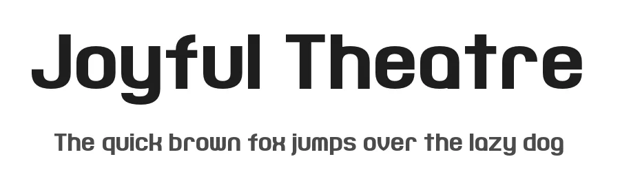 Joyful Theatre by Chequered Ink — Sans Serif Font