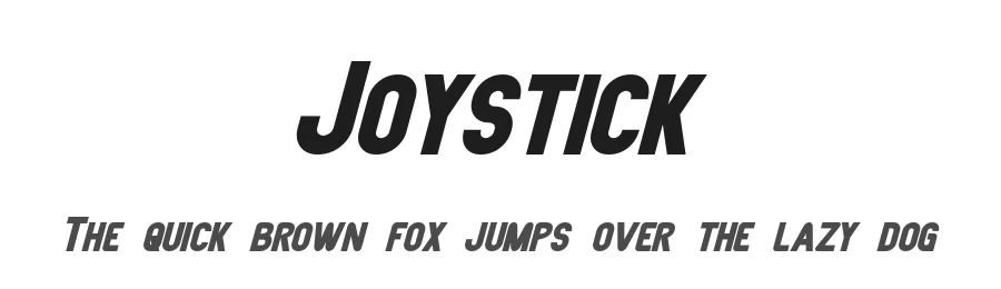 Joystick by Pixel Sagas — Sans Serif Font