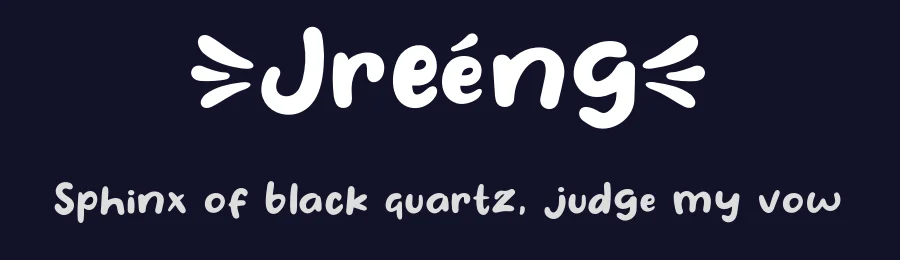 Jreeng by Khurasan — Decorative Font — thumbnail 2