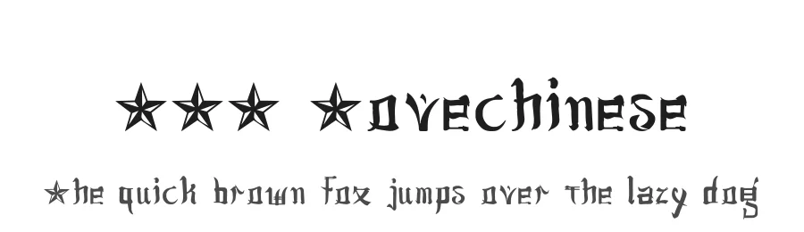 JSA Lovechinese by lovechinesedesign — Decorative Font