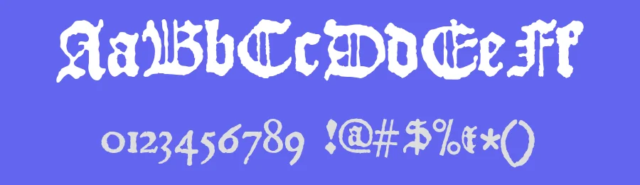 JSL Blackletter by Jeffrey S. Lee — Blackletter Font — thumbnail 3