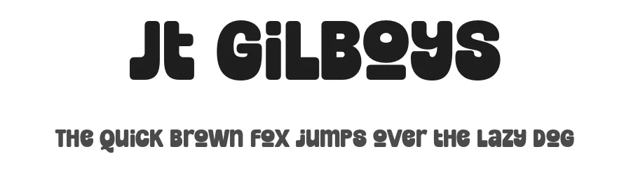Jt Gilboys by Jolicia Type Foundry β Decorative Font
