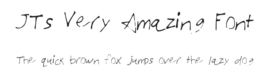 JTs Very Amazing Font