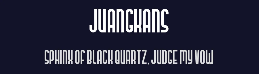 Juangkans by Seeyouletter std — Sans Serif Font — thumbnail 2