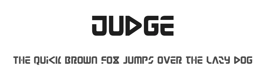 Judge by Iconian Fonts — Display Font