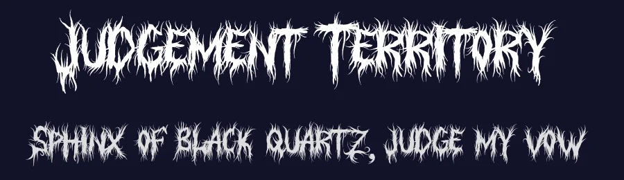 Judgement Territory by Lettersiro Studio — Decorative Font — thumbnail 2