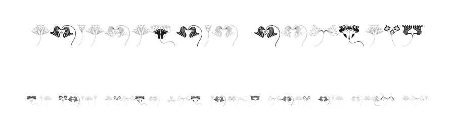 JugendStil Flowers by Intellecta Design — Dingbats Font