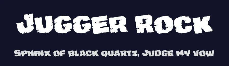 Jugger Rock by Iconian Fonts — Decorative Font — thumbnail 2