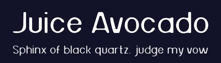Juice Avocado by Khurasan — Sans Serif Font — thumbnail 2