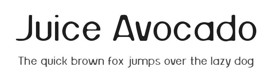 Juice Avocado by KhurasanΒ β Sans Serif Font