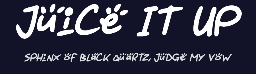 Juice It Up by Hawtpixel — Decorative Font — thumbnail 2