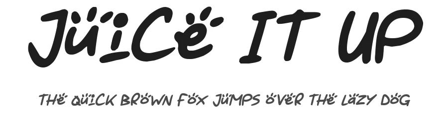 Juice It Up by Hawtpixel — Decorative Font