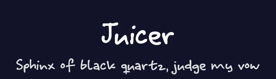 Juicer by Hanoded — Script Handwritten Font — thumbnail 2
