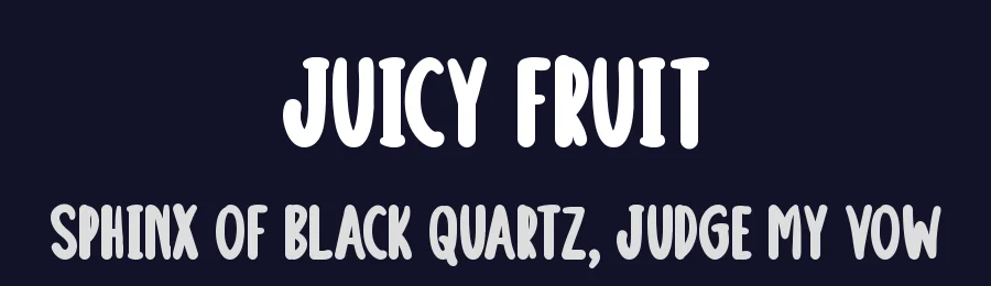 Juicy Fruit by Md Shohail Bhuian — Decorative Font — thumbnail 2