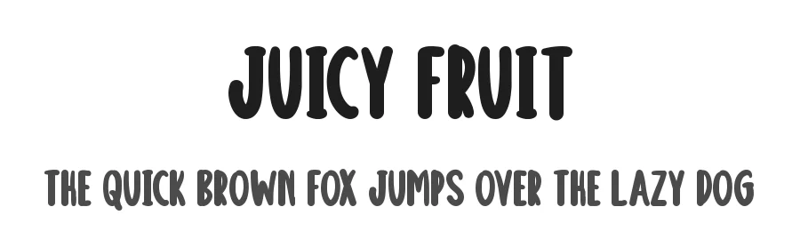 Juicy Fruit by Md Shohail Bhuian โ Decorative Font