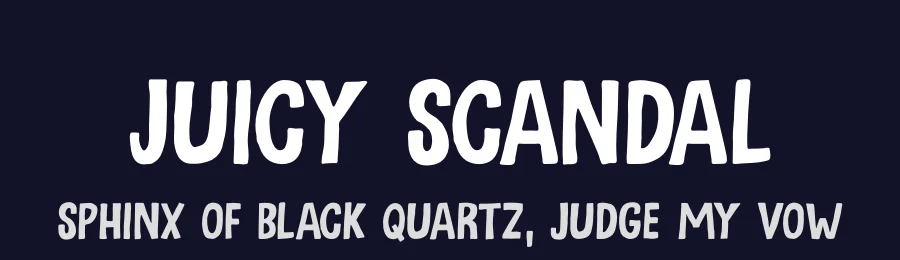 Juicy Scandal by Hanoded — Decorative Font — thumbnail 2