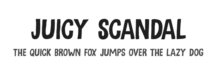 Juicy Scandal by Hanoded β Decorative Font