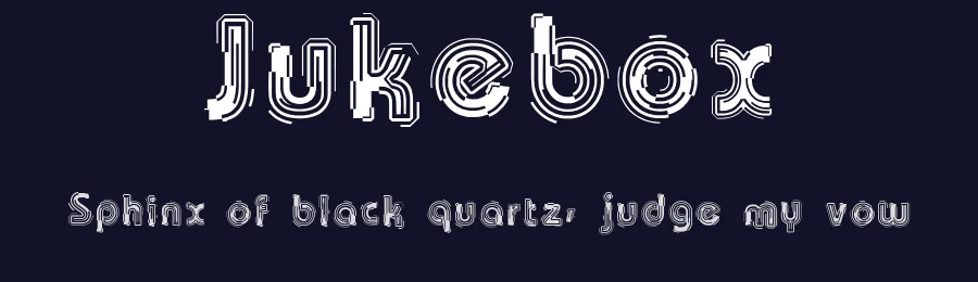 Jukebox by Chelsea Borchardt — Decorative Font — thumbnail 2