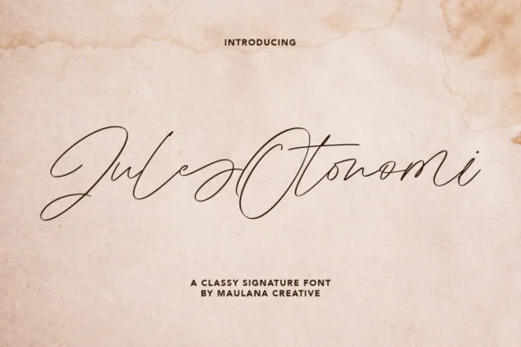 Jules Otonomi Font by Maulana Creative — Script Handwritten Font