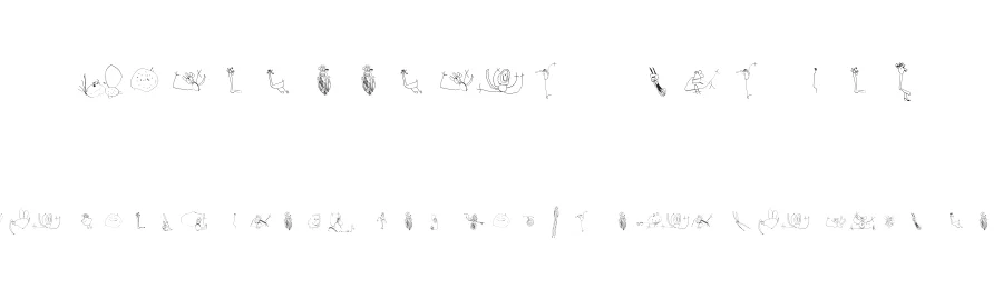 Julidoodles 3yrs big by Vaclav Krejci β Dingbats Font