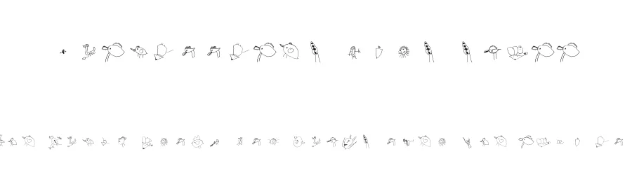Julidoodles 3yrs small by Vaclav Krejci β Dingbats Font