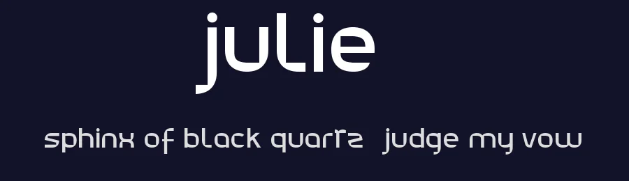 Julie01 by Benoît Sjöholm — Sans Serif Font — thumbnail 2