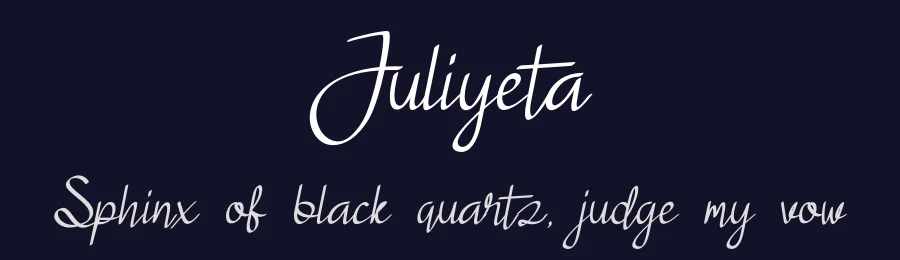 Juliyeta by skillyasstudio.com — Script Handwritten Font — thumbnail 2