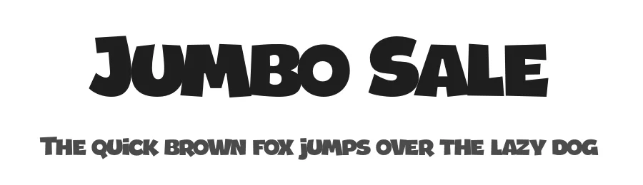Jumbo Sale by Eko Bimantara — Decorative Font