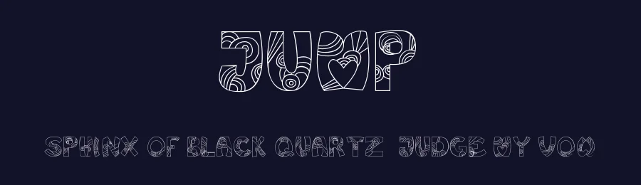 Jump by Heather T. — Decorative Font — thumbnail 2