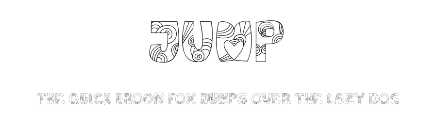 Jump by Heather T. — Decorative Font