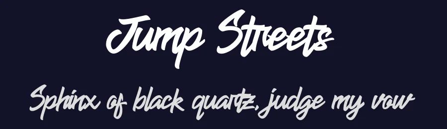 Jump Streets by Krakenbox Std — Script Handwritten Font — thumbnail 2