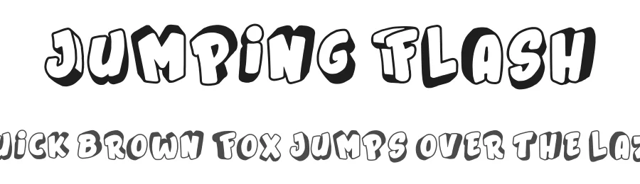 Jumping Flash by imagex β Decorative Font