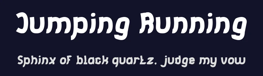 Jumping Running by weknow — Decorative Font — thumbnail 2
