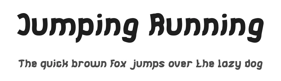 Jumping Running by weknow — Decorative Font