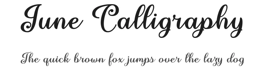 June Calligraphy