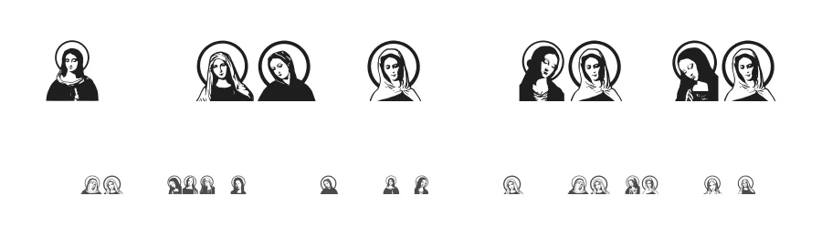 Jungfrau Maria by Vladimir Nikolic — Dingbats Font