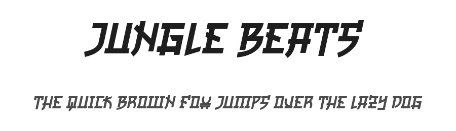 Jungle Beats by Vladimir Nikolic — Decorative Font