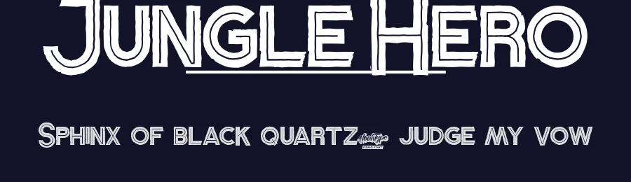 Jungle Hero by Noah Type — Decorative Font — thumbnail 2